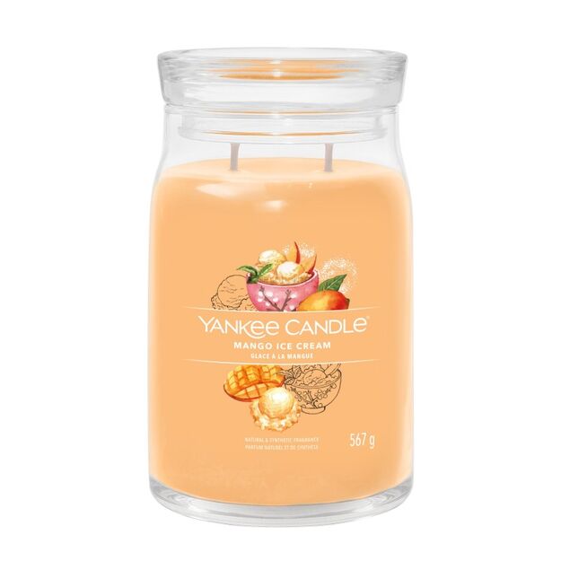 Mango Ice Cream - Yankee Candle Signature - duża świeca z dwoma knotami - nowość 2022