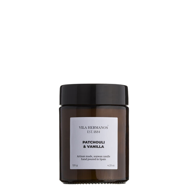 Villa Hermanos Patchouli & Vanilla – świeca zapachowa 120 g Apothecary