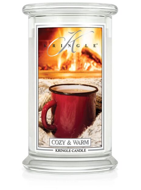 Cozy & Warm - Kringle Candle - duża świeca z dwoma knotami (624g)