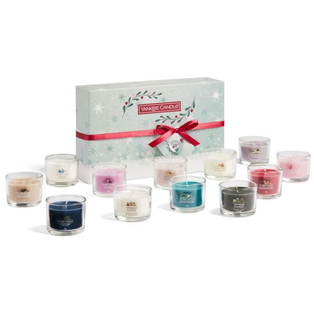 Zestaw prezentowy - Snow Globe Wonderland - Yankee Candle - 12 x świeca mini