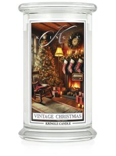 Vintage Christmas - Kringle Candle - duża świeca z dwoma knotami (624g)