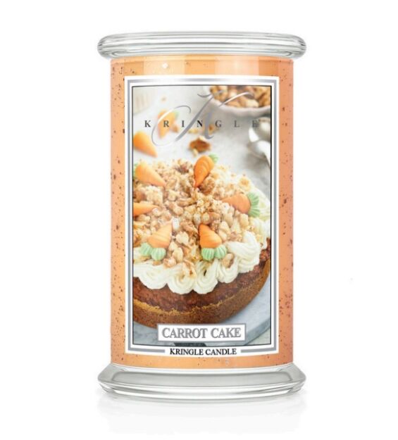 Duża świeca zapachowa Carrot Cake – Kringle Candle | 624 g | 2 knoty | Wielkanoc