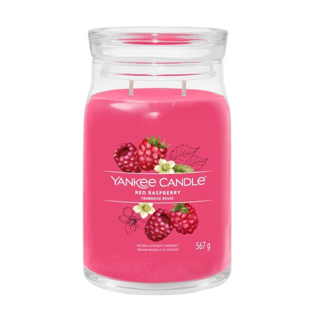 Red Raspberry - Yankee Candle Signature - duża świeca z dwoma knotami - nowość 2022