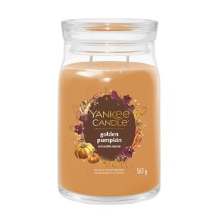 Golden Pumpkin - Yankee Candle Signature - duża świeca zapachowa z dwoma knotami