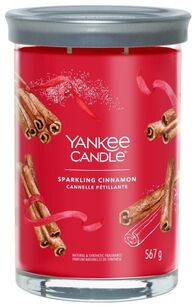 Sparkling Cinnamon - Yankee Candle Signature - świeca tumbler z dwoma knotami - nowość 2022