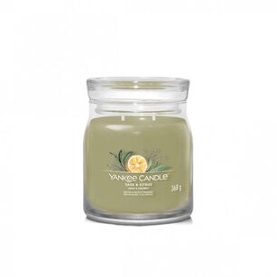 Sage & Citrus - Yankee Candle Signature - średnia świeca z dwoma knotami - nowość 2022