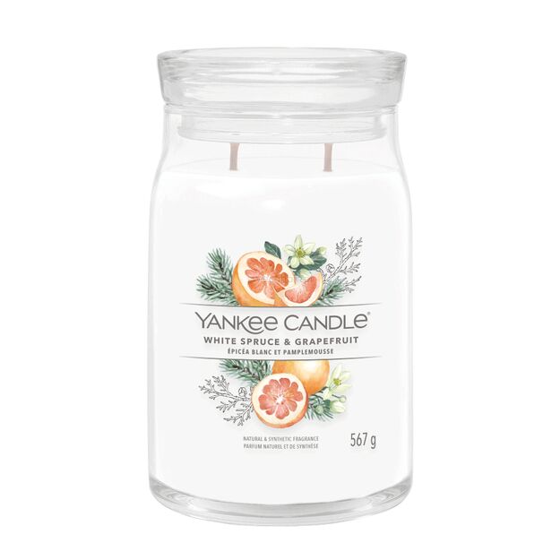 White Spruce & Grapefruit - Yankee Candle Signature - duża świeca zapachowa