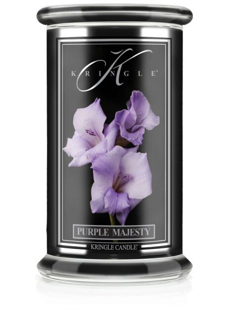 Purple Majesty - Kringle Candle - duża świeca z dwoma knotami (624g) - seria Reserve