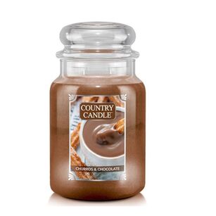 Churros & Chocolate - Country Candle - duża świeca zapachowa z dwoma knotami (737g)