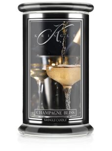 Champagne Bliss - Kringle Candle - duża świeca z dwoma knotami (624g) - seria Reserve