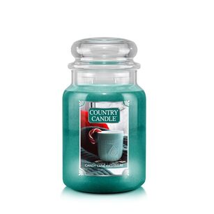 Candy Cane Cashmere - Country Candle - duża świeca zapachowa z dwoma knotami (652g)