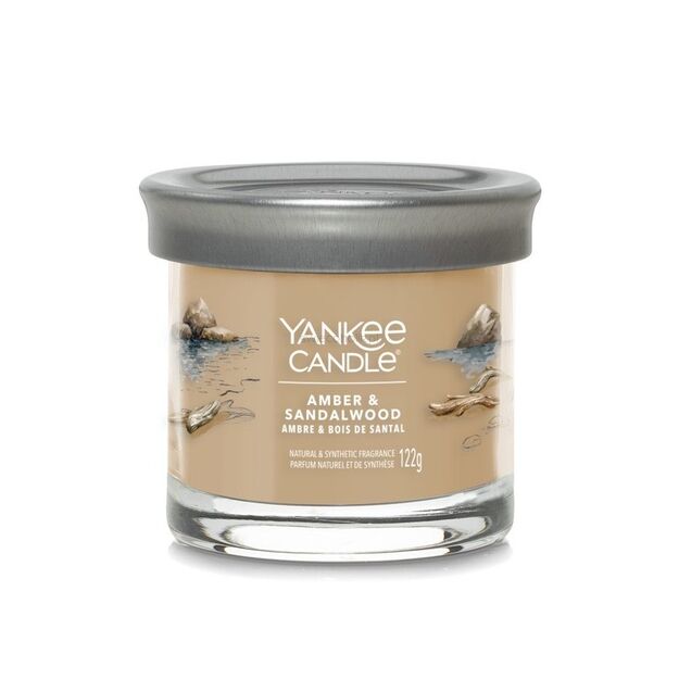 Amber & Sandalwood - Yankee Candle Singnature - świeca tumbler z jednym knotem - nowość 2022