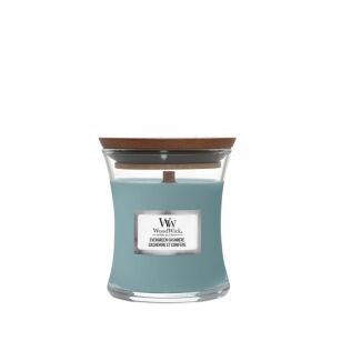 Evergreen Cashmere - Woodwick - mała świeca z drewnianym knotem