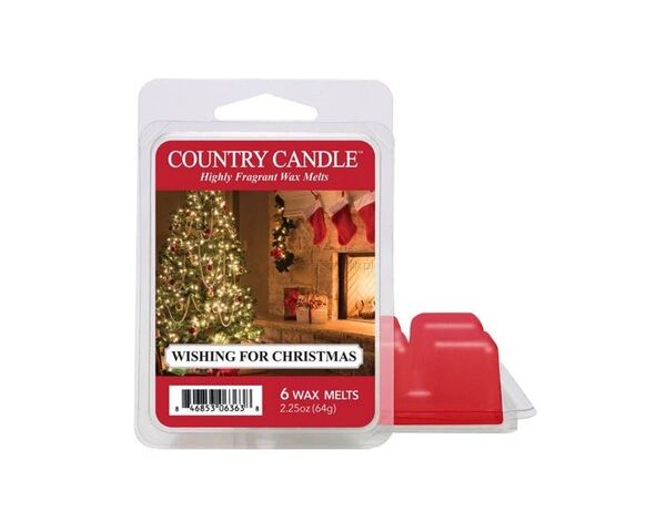 Wishing for Christmas - Country Candle - wosk zapachowy 64 gram