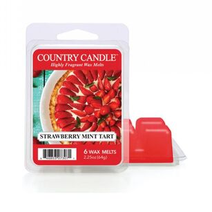 Strawberry Mint Tart - Country Candle - wosk zapachowy 64 gram