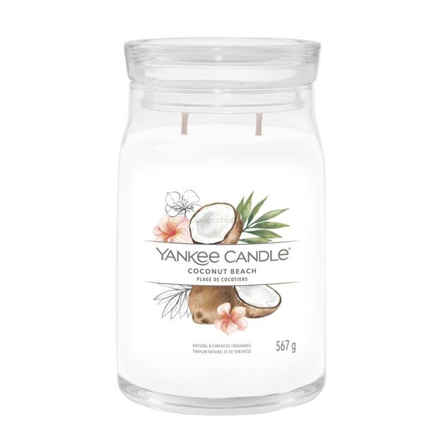 Coconut Beach - Yankee Candle Signature - duża świeca z dwoma knotami - nowość 2022