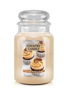 Praline Buttercream - Country Candle - duża świeca zapachowa z dwoma knotami (737g)