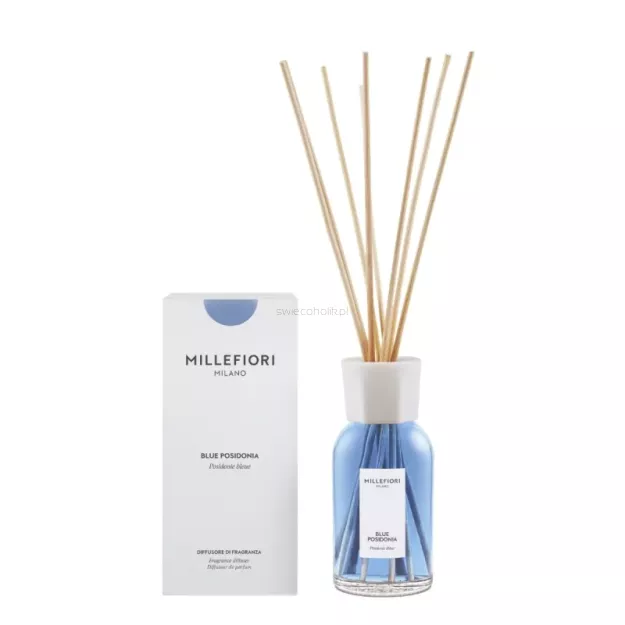 Millefiori Blue Posidonia 250 ml – dyfuzor zapachowy z patyczkami