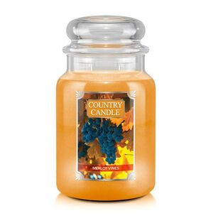 Merlot Vines - Country Candle - duża świeca zapachowa z dwoma knotami (737g)