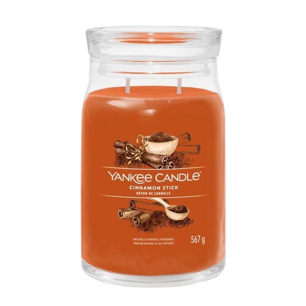 Cinnamon Stick - Yankee Candle Signature - duża świeca z dwona knotami - nowość 2022