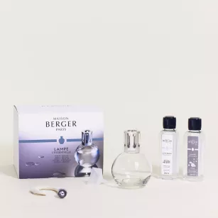 Zestaw prezentowy - Maison Berger - lampa katalityczna Essentielle Ronde kula + 2 esencje 250 ml: Cotton Caress i Air Pur