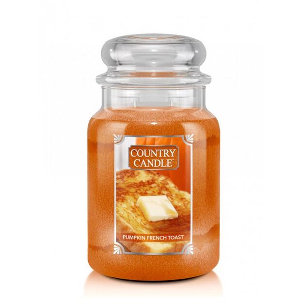 Pumpkin French Toast - Country Candle - duża świeca zapachowa z dwoma knotami (652g)