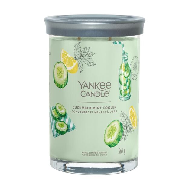 Cucumber Mint Cooler - Yankee Candle Signature - duży tumbler z dwoma knotami - nowość 2023