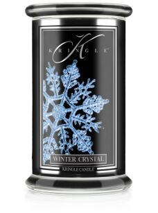 Winter Crystals - Kringle Candle - duża świeca z dwoma knotami (624g) - seria Reserve