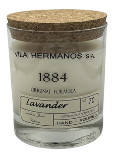 Lavender - Vila Hermanos - świeca zapachowa 190g z pudełkiem - seria 1884