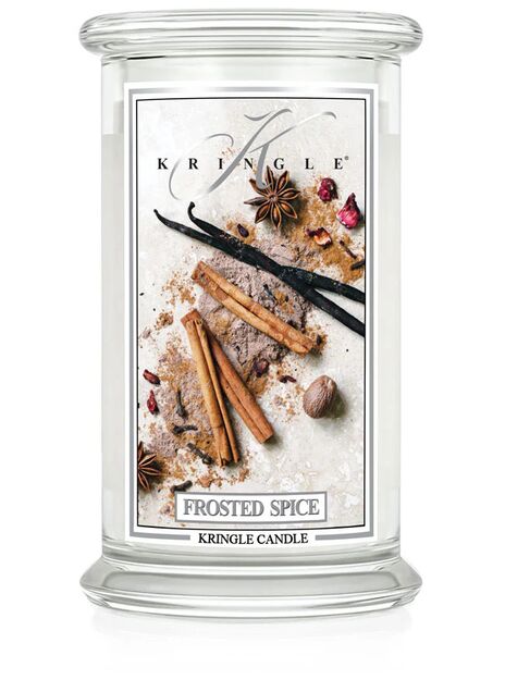 Frosted Spice - Kringle Candle - duża świeca zapachowa 2 knoty (624g)