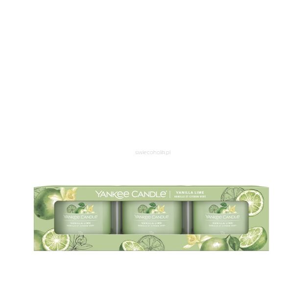 Vanilla Lime - Yankee Candle Signature - świeca mini 3 pack