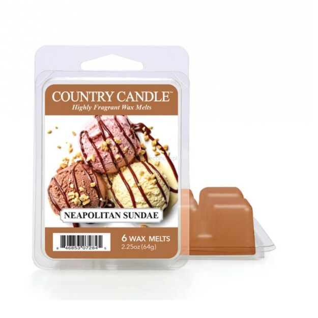 Neapolitan Sundae - Country Candle - wosk zapachowy 64 gram