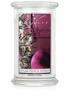 Sugar Plum & Myrrh  - Kringle Candle - duża świeca zapachowa 2 knoty (624g)