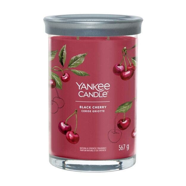 Black Cherry - Yankee Candle Signature - świeca tumbler z dowma knotami - nowość 2022