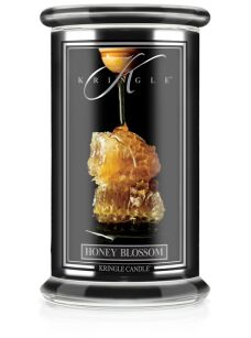 Honey Blossom - Kringle Candle - duża świeca z dwoma knotami (624g) - seria Reserve