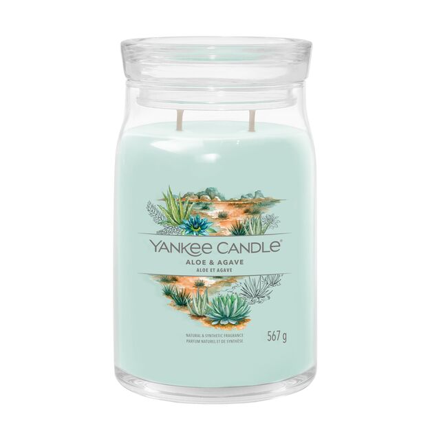 Aloe & Agave - Yankee Candle Signature - duża świeca z dwoma knotami - nowość 2024