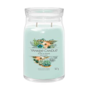 Aloe & Agave - Yankee Candle Signature - duża świeca z dwoma knotami