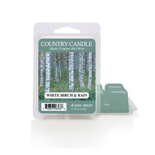 White Birch and Rain - Country Candle - wosk zapachowy 64 gram