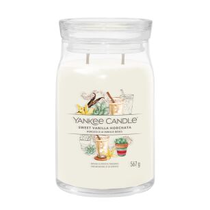 Sweet Vanilla Horchata - Yankee Candle Signature - duża świeca z dwoma knotami 