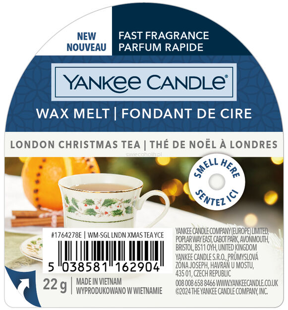 London Christmas Tea - Yankee Candle Signature - wosk zapachowy - nowość 2024