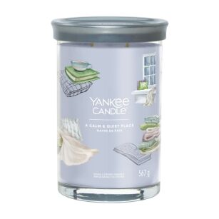 A Calm & Quiet Place - Yankee Candle Signature - świeca tumbler z dwoma knotami