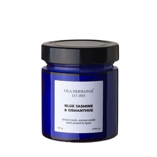 Blue Jasmine & Osmanthus - Vila Hermanos - świeca zapachowa 140g - seria Apothecary Cobalt Blue