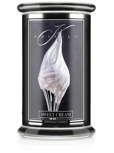 Sweet Cream - Kringle Candle - duża świeca z dwoma knotami (624g) - seria Reserve