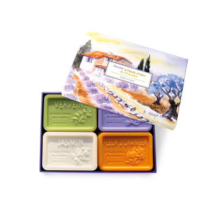 Zestaw pezentowy 4 mydeł z oliwą z Prowansji AOP 4x120 g Esprit Provence Coffret Luxe