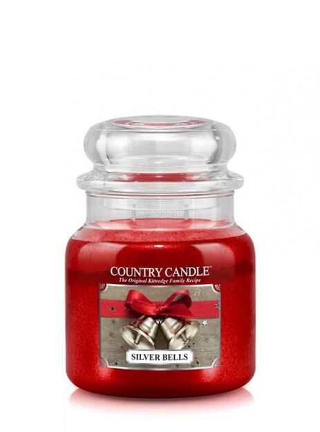 średnia świeca zapachowa Country Candle - Silver Bells