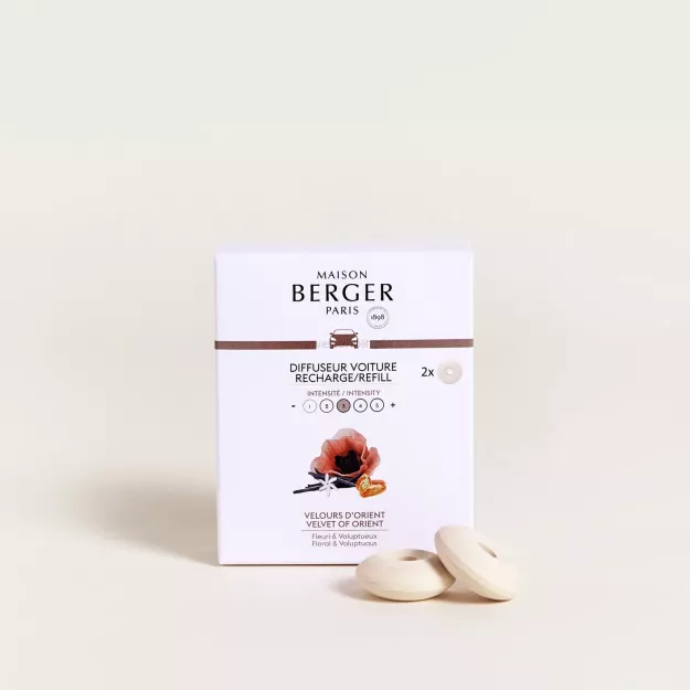 Maison Berger Velvet of Orient - wkład zapachowy do dyfuzora samochodowego 2 szt.
