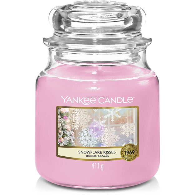 Snowflake Kisses - Yankee Candle - średnia świeca zapachowa - nowość 2022