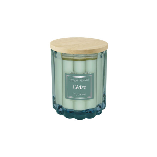 Esprit Provence - Cedre - świeca zapachowa 100 g z drewnianą pokrywką