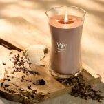 Patchouli Creme - Woodwick - duża świeca zapachowa z drewnianym knotem  - 5