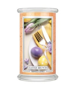 Duża świeca zapachowa Easter Brunch – Kringle Candle | 624 g | 2 knoty | Wielkanoc